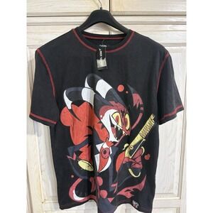 NWT Hot Topic Helluva Boss Blitz Jumbo Print T-Shirt in Black Sz Medium M